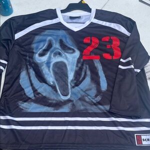 Black and Red Graphic Men's Shirt